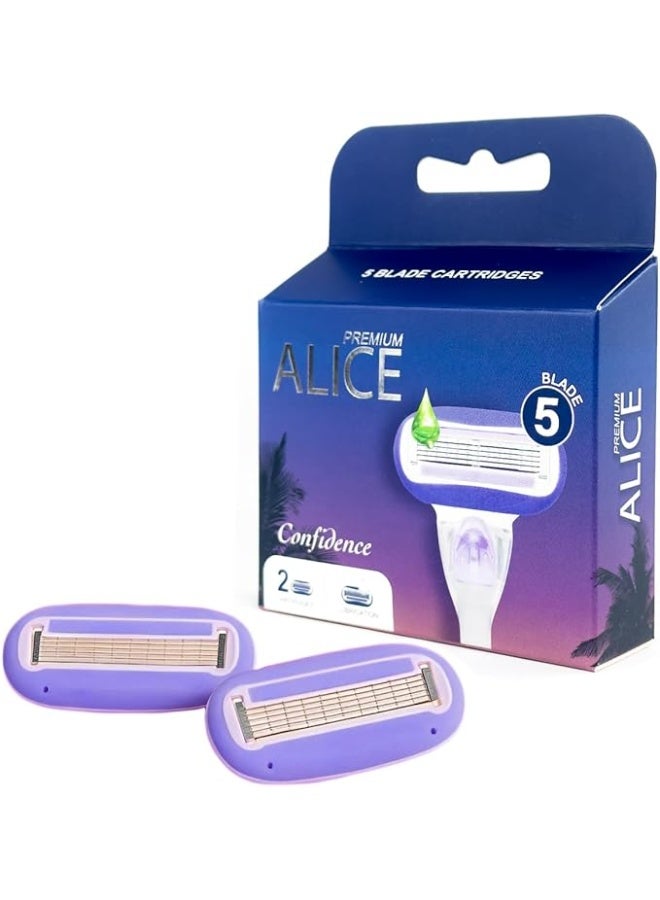 أليس بريميوم شفرة حلاقة 5 شفرات كونفيدنس AS-25P - Image 5